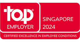 top EMPLOYER SINGAPORE 2024 - CERTIFIED EXCELLENCE IN EMPLOYEE CONDITIONS