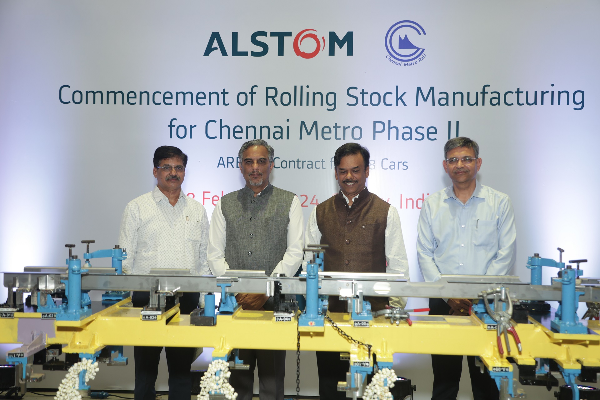 Alstom commences production of driverless trainsets for Chennai