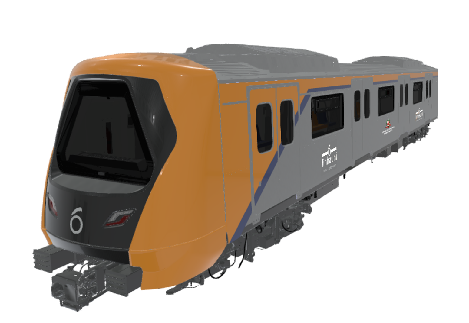 Alstom And Linha Uni Unveil The Design Of Line 6-orange Trains In São 