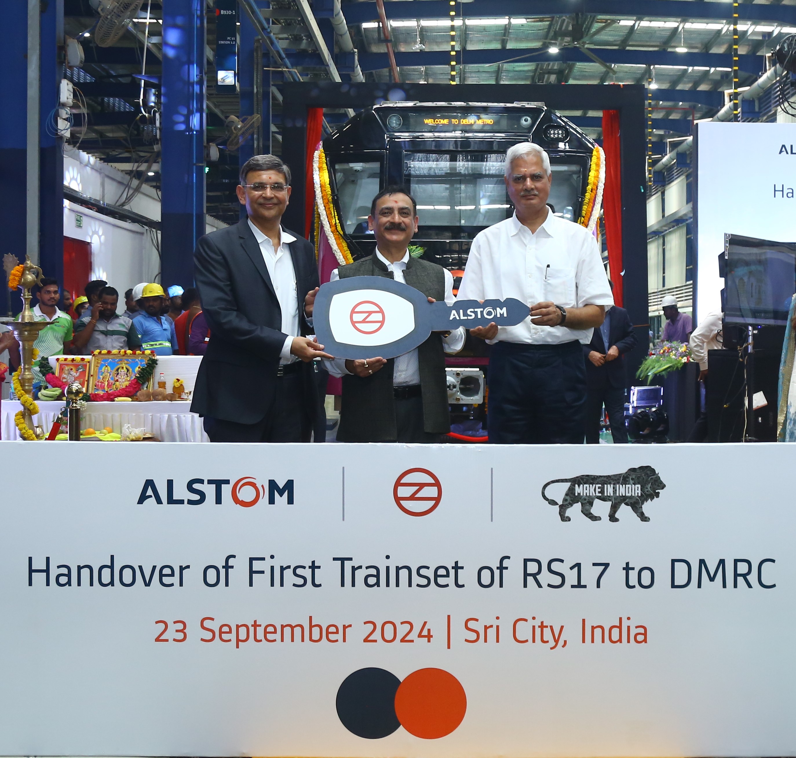 Alstom successfully hands over the first trainset to Delhi Metro Rail ...