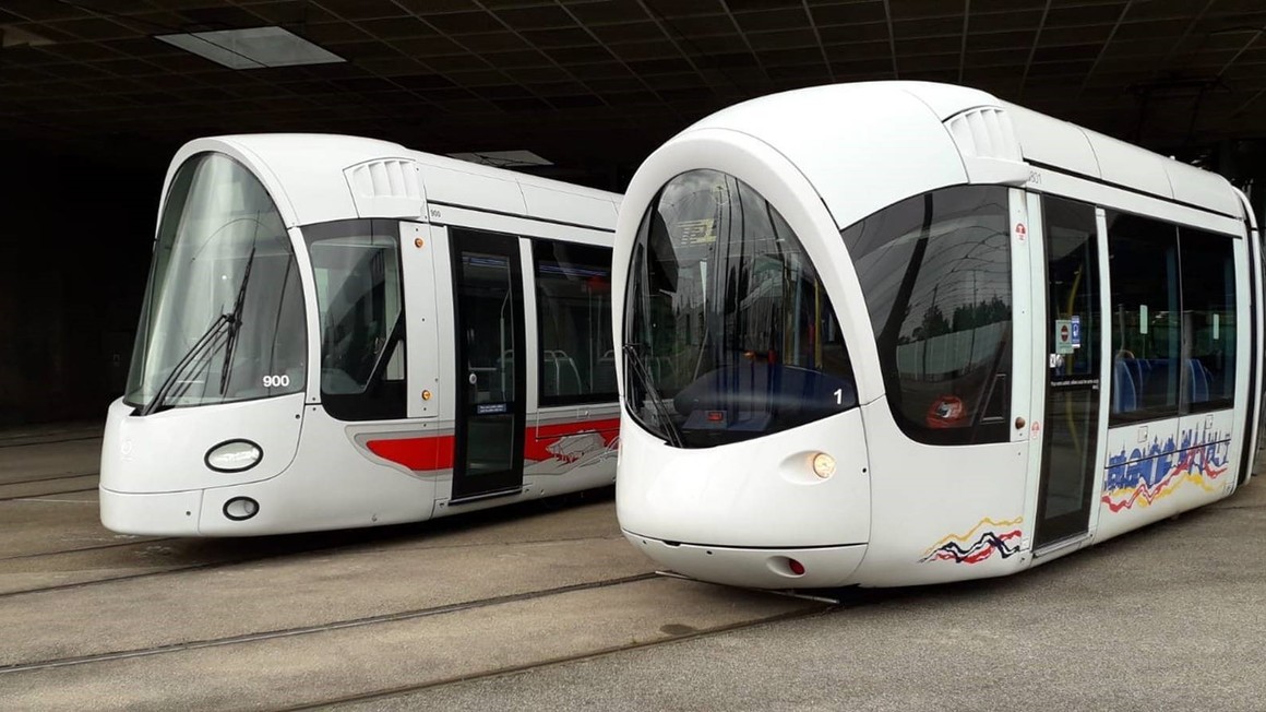 1st and 100th Citadis tramway for Lyon 