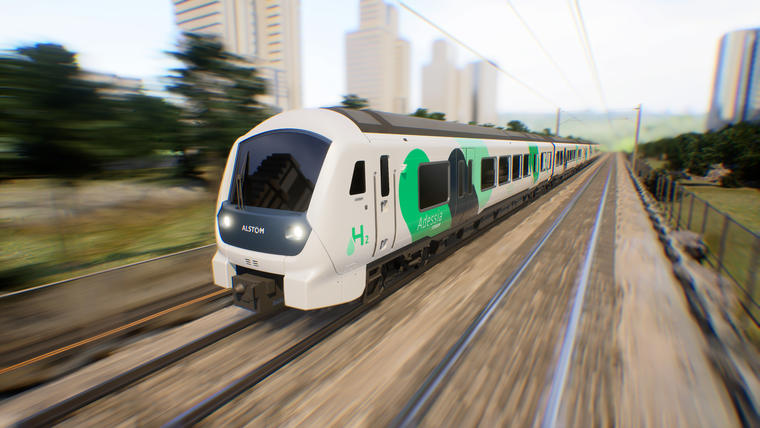 Hydrogen traction for commuter trains