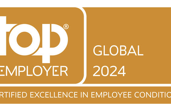 top EMPLOYER GLOBAL 2024 - CERTIFIED EXCELLENCE IN EMPLOYEE CONDITIONS